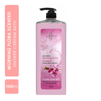 European Formula Moisturising Morning Flora Scented Shower Cream Bath 1000 ml European Formula