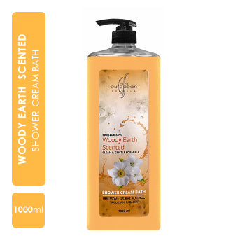 European Formula Moisturising Woody Earth Scented Shower Cream Bath 1000 ml European Formula