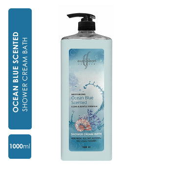 European Formula Moisturising Ocean Blue Scented Shower Cream Bath 1000 ml European Formula