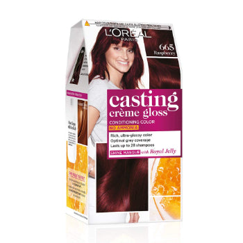 L'Oreal Paris Casting Crème Gloss Hair Color, 665 Raspberry, 100G+60ml L'Oreal