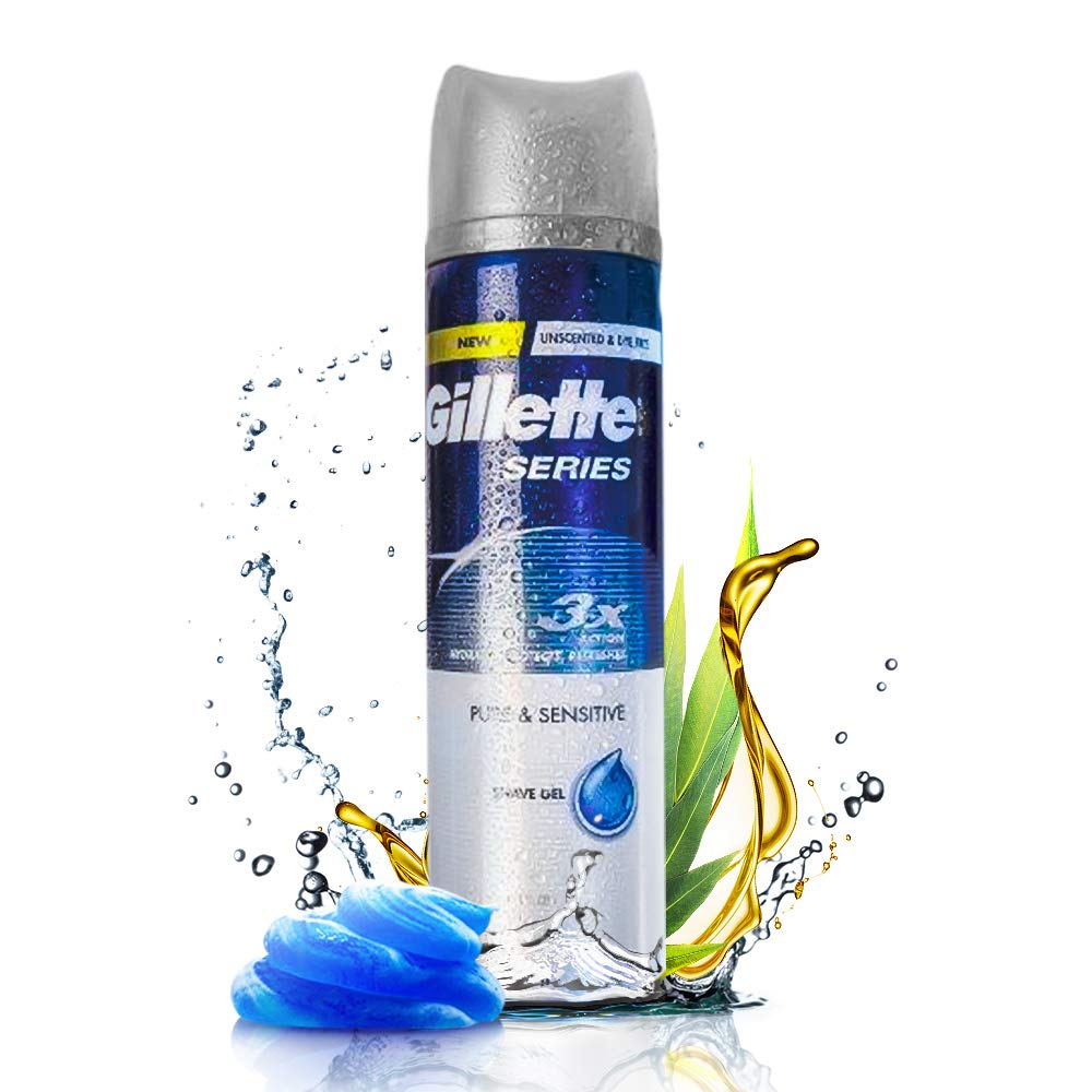 Gillette Series Pure and Sensitive Pre Shave Gel 195 gm Gillette