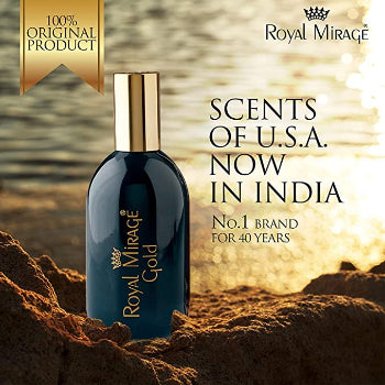 Royal Mirage Eau De Cologne Gold Perfume Spray For Men 120ml Royal Mirage