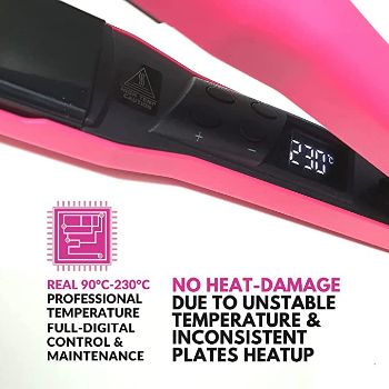 ALAN TRUMAN Hot Pink Styler Hair Straightener ALAN TRUMAN