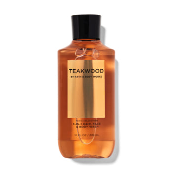 BATH & BODY WORKS Teakwood Mens Collection 3-in-1 Hair & Body Wash - 295ml  BATH & BODY WORKS