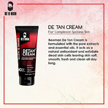 BE O MAN Glow & Shine Detan Cream Vitamin C 100 gm Be O Man