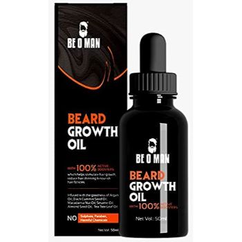 BE O MAN Beard Growth Oil with 100% Active Boosters  50 ml Be O Man