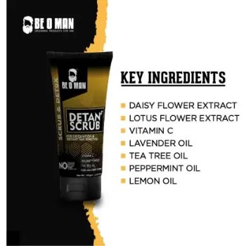 BE O MAN Scrub & Detox Detan Scrub 100 gm Be O Man