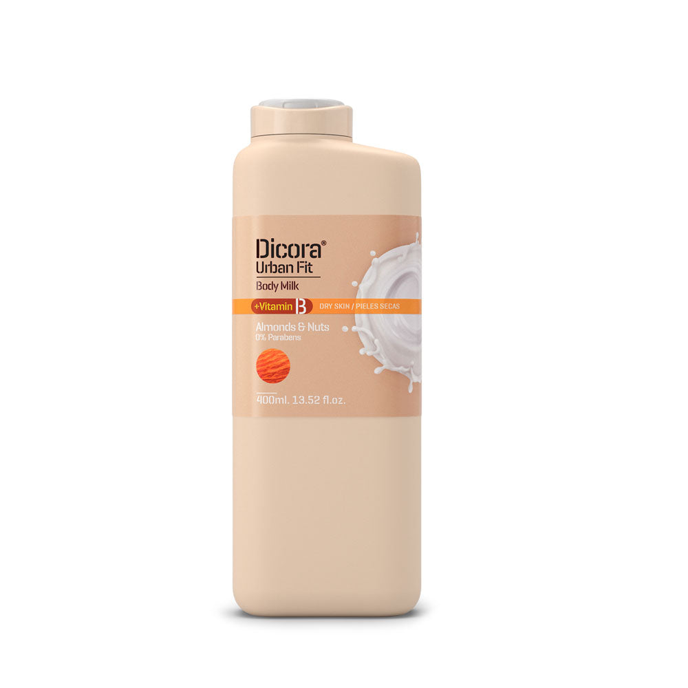 Dicora Urban Fit Body Milk Vitamin B Almonds & Nuts - 400 ml Dicora Urban Fit