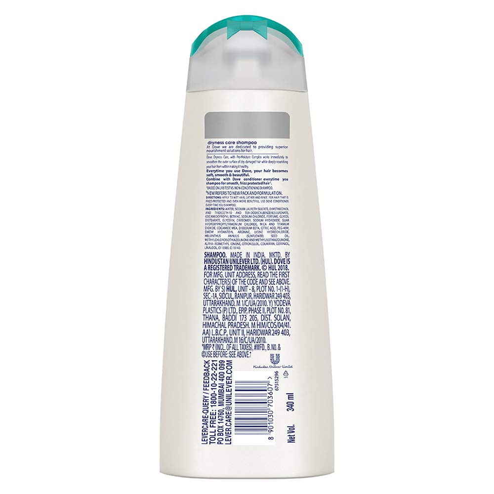 Dove Dryness Care Shampoo 340ml Dove