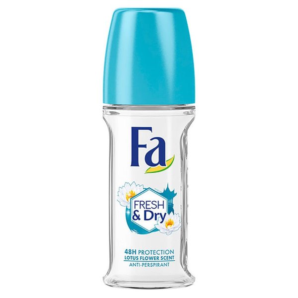 Fa Fresh and Dry Lotus Flower Anti-Perspirant Deodorant Roll On 50ml Fa