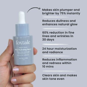 Hyaluronic Acid Serum for Skin Plumping Makes skin plumper and brighter by 75% instantly 30 ml Foxtale