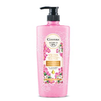 Ginvera World Spa Swiss Body Wash Alpine Rose & Edelweiss Ginvera