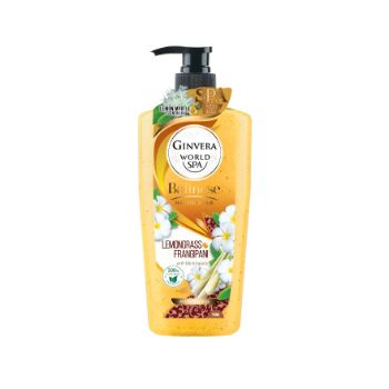 Ginvera World Spa Balinese Shower Scrub Lemongrass  Frangipani Ginvera