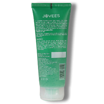 JOVEES Tea Tree Oil Control Face Wash, Green, 120 ml Jovees