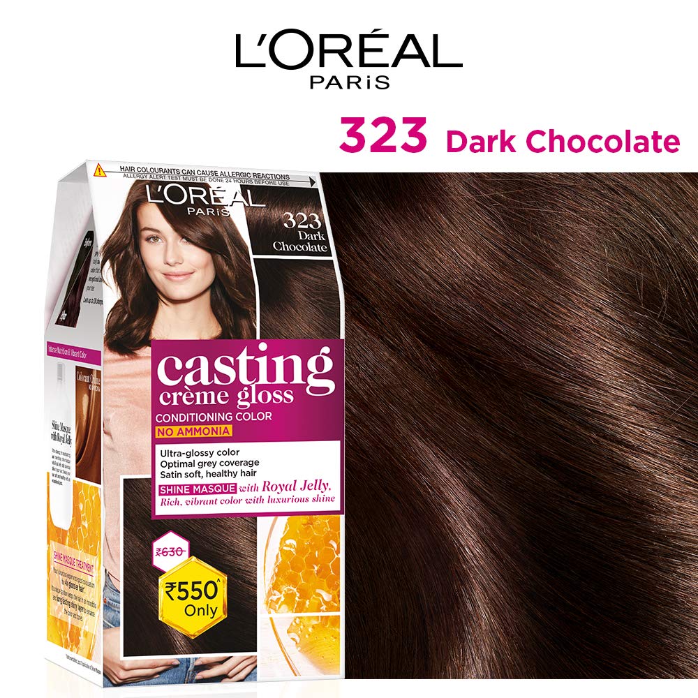 L'Oreal Paris Casting Creme Gloss Hair Color - 323 Dark Chocolate L'Oreal