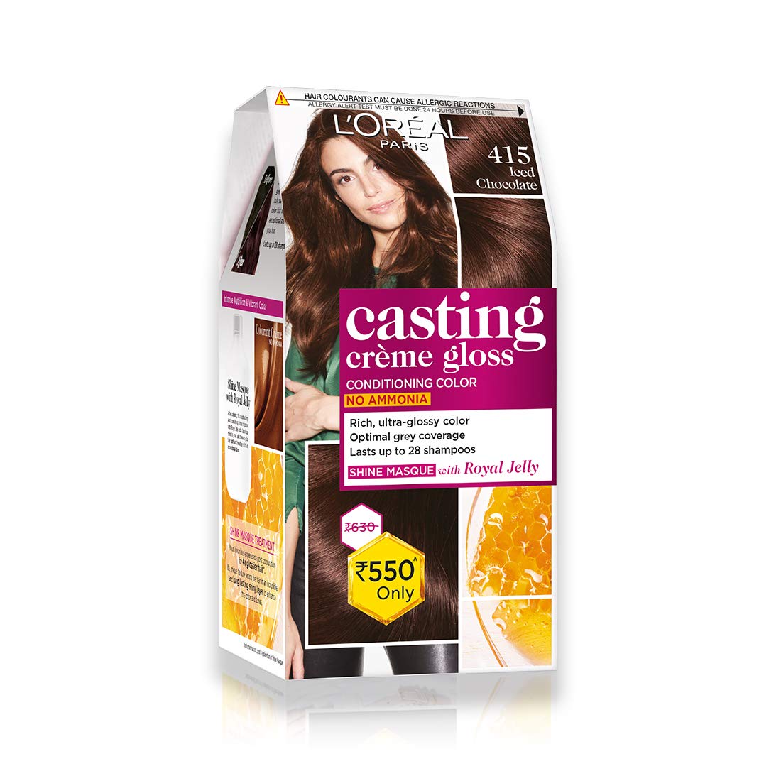 L'Oreal Paris Casting Creme Gloss Hair Color - 415 Iced Chocolate L'Oreal