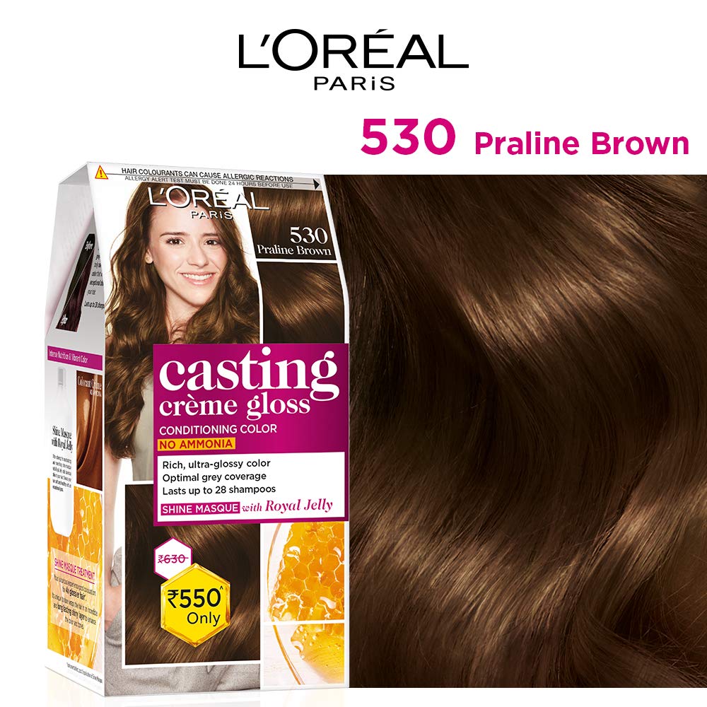 L'Oreal Paris Casting Creme Gloss Hair Color - 530 Praline Brown L'Oreal