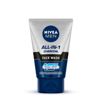 NIVEA Men Face Wash, All in 1 Charcoal,100 g NIVEA