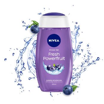 NIVEA Body Wash, Fresh Powerfruit Shower Gel, 250 ml NIVEA