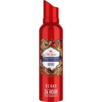 Old Spice Lionpride No Gas Deodorant Body Spray Perfume for Men, 140 ml OLD SPICE