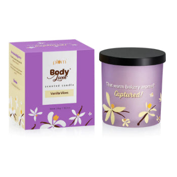 Plum BodyLovin’ Vanilla Vibes Scented Candle 230g PLUM BODY LOVIN'