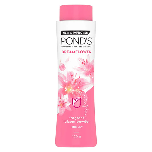 POND'S Dreamflower Fragrant Talcum Powder Pink Lily 100 G Ponds