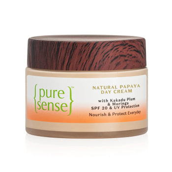 Puresense Natural Papaya Day Cream with Kakadu Plum & Moringa SPF 20& UV Protection 65G Puresense