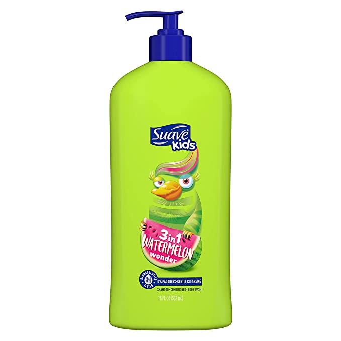 SUAVE Kids Watermelon Wonder 3 in 1 Shampoo+Conditioner +Body Wash 520 ml SUAVE KIDS