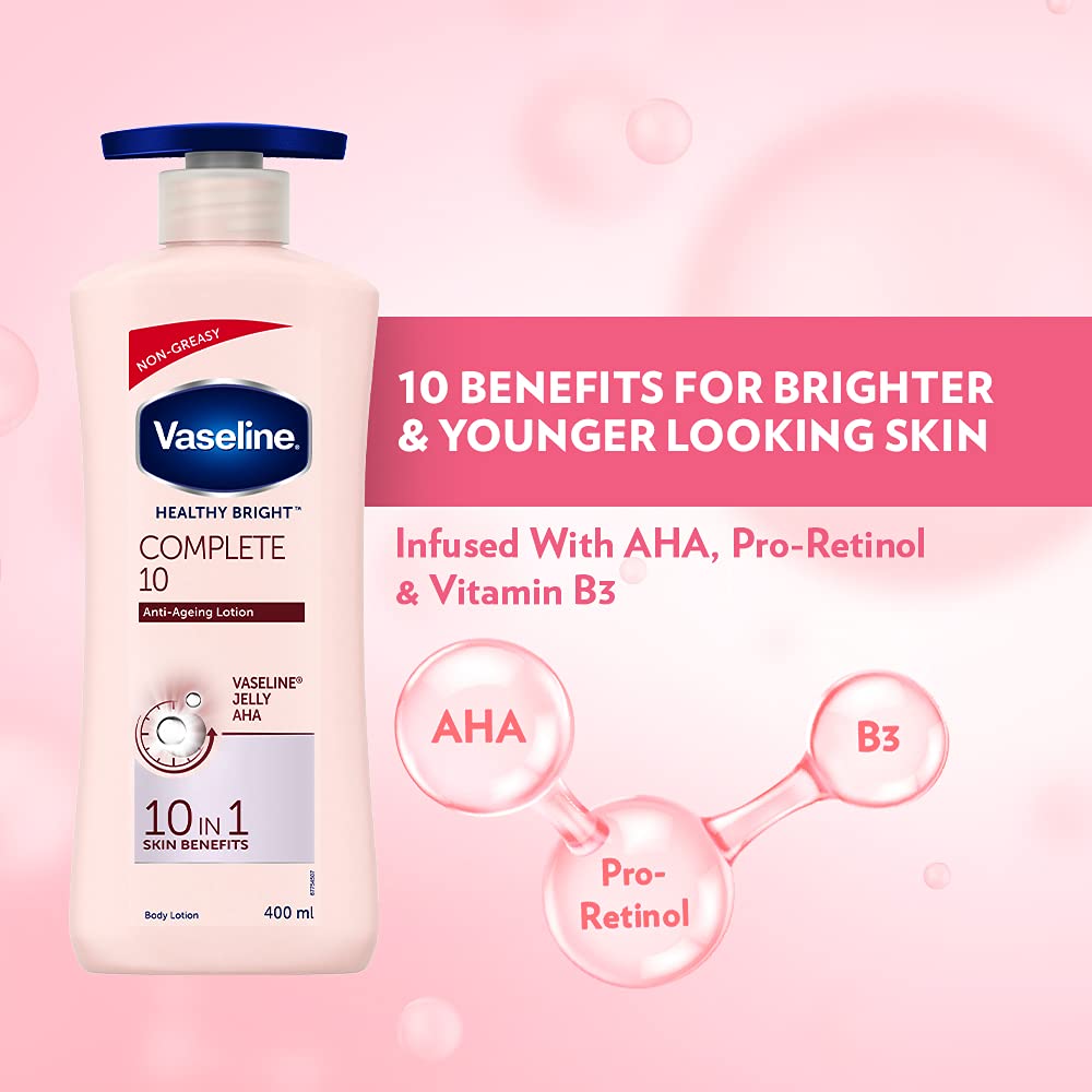 Vaseline Healthy Bright Complete 10 Body Lotion, 400 ml VASELINE