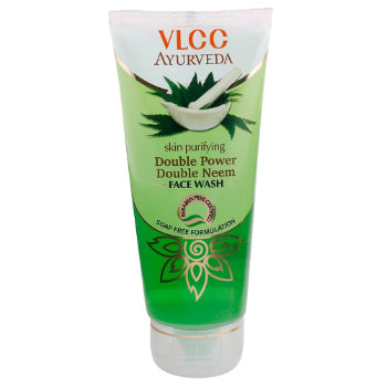 VLCC Ayurveda Skin Purifying Double Power Double Neem Facewash- 100ml VLCC