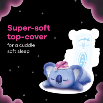 Whisper Bindazzz Nights Koala Soft XXL+ 10s Sanitary Pads (10 Pcs) Whisper