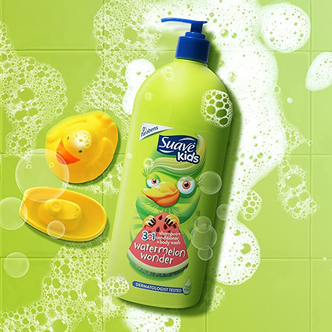 SUAVE Kids Watermelon Wonder 3 in 1 Shampoo+Conditioner +Body Wash 520 ml SUAVE KIDS