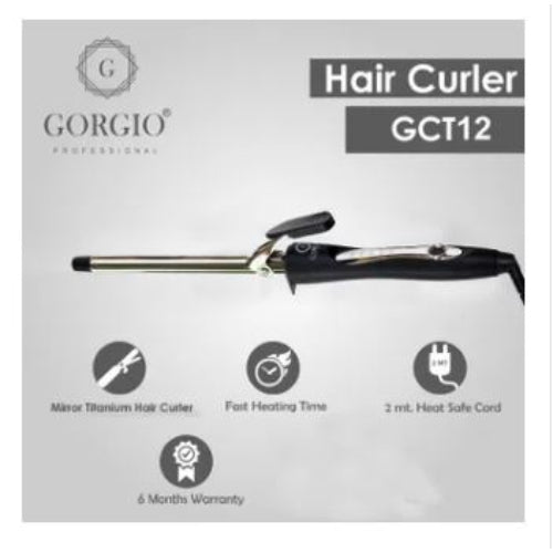 Gorgio Professional Mirror Titanium Hair Curler GCT12 Gorgio Professional