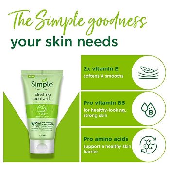 SIMPLE  Kind To Skin Refreshing Facial Wash 150 ml SIMPLE