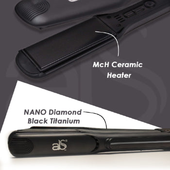 ABS PRO Diamond Black Ceramic Hair Straightener 007S Abs pro