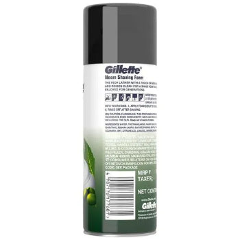 Gillette Neem Shaving Foam 196g Gillette