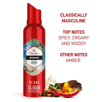 Old Spice Nomad No Gas Deodorant Body Spray Perfume for Men, 140 ml OLD SPICE