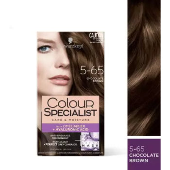 Schwarzkopf Colour SPECIALIST CARE & MOISTURE WITH OMEGAPLEX + HYALURONIC ACID 5-65 CHOCOLATE BROWN 165 ml Schwarzkopf