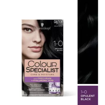 Schwarzkopf Colour SPECIALIST CARE & MOISTURE WITH OMEGAPLEX + HYALURONIC ACID 1-0 OPULENT BLACK 165 ml Schwarzkopf