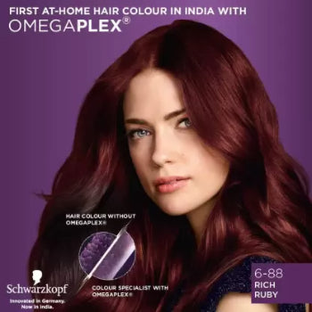 Schwarzkopf Colour SPECIALIST CARE & MOISTURE WITH OMEGAPLEX + HYALURONIC ACID 6-88 RICH RUBY 165 ml Schwarzkopf