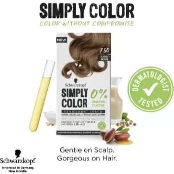 Schwarzkopf SIMPLY COLOR PERMANENT COLOR 7.50 ALMOND BROWN 142.5 ml Schwarzkopf