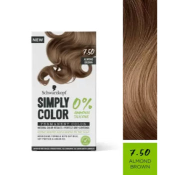 Schwarzkopf SIMPLY COLOR PERMANENT COLOR 7.50 ALMOND BROWN 142.5 ml Schwarzkopf