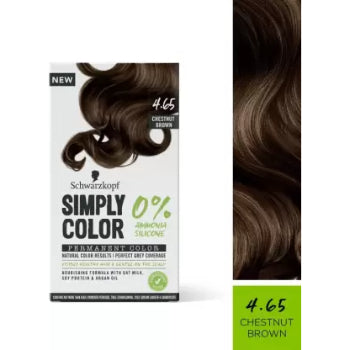 Schwarzkopf SIMPLY COLOR PERMANENT COLOR 4.65 CHESTNUT BROWN 142.5 ml Schwarzkopf