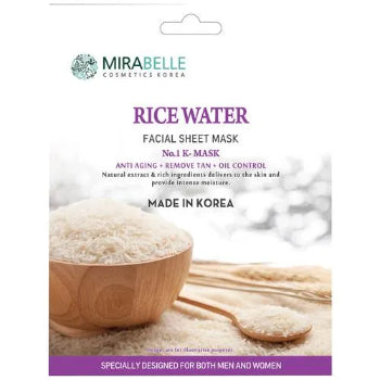 MIRABELLE Rice Water Facial Sheet Mask 25ml MIRABELLE