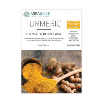 MIRABELLE Turmeric Facial Sheet Mask 25ml MIRABELLE