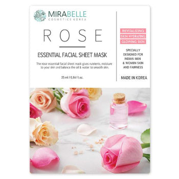 MIRABELLE Rose Facial Sheet Mask 25ml MIRABELLE