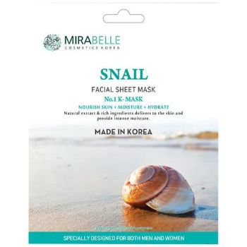 MIRABELLE Snail Facial Sheet Mask 25ml MIRABELLE