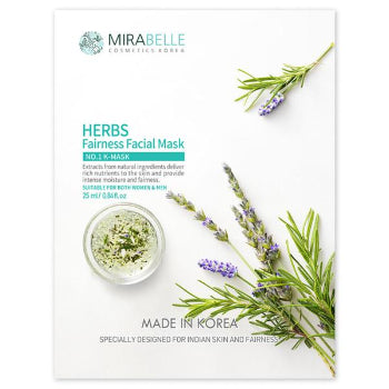 MIRABELLE Herbs Facial Sheet Mask 25ml MIRABELLE