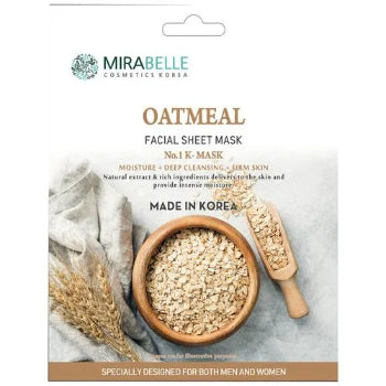 MIRABELLE Oatmeal Facial Sheet Mask 25ml MIRABELLE